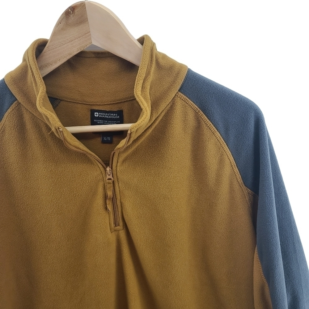 Mountain Warehouse Men's Half Zip Fleece Sweater Sweatshirt XL Extra Large Soft